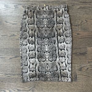 H&M Snake Print Skirt
